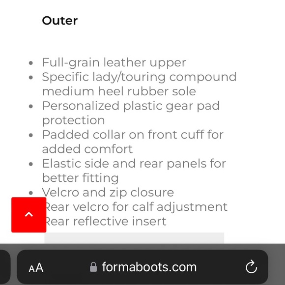 Forma Rose HDry Ladies Motorcycle Boots - Picture 10 of 11